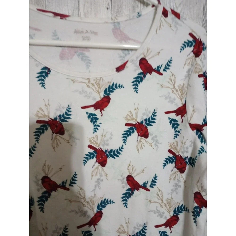 White Stag Tee Red Bird Long‎ Sleeve Round Neck Size XL (16/18) - Picture 3 of 5